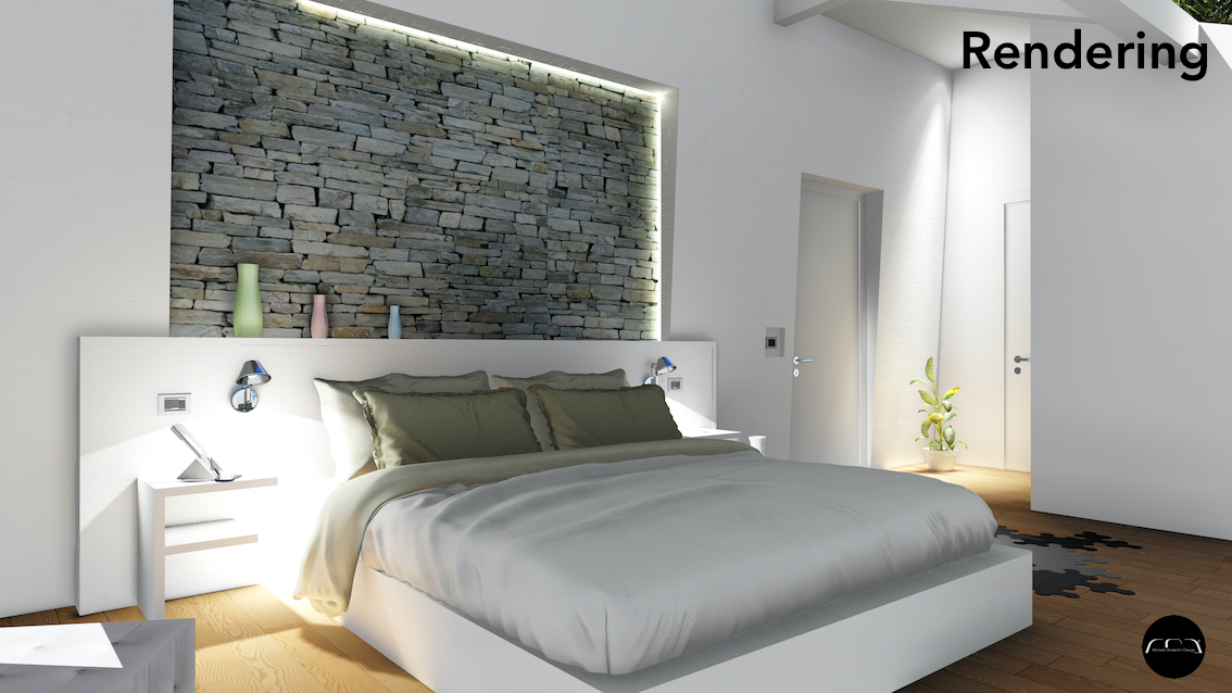 Rendering of the bedroom