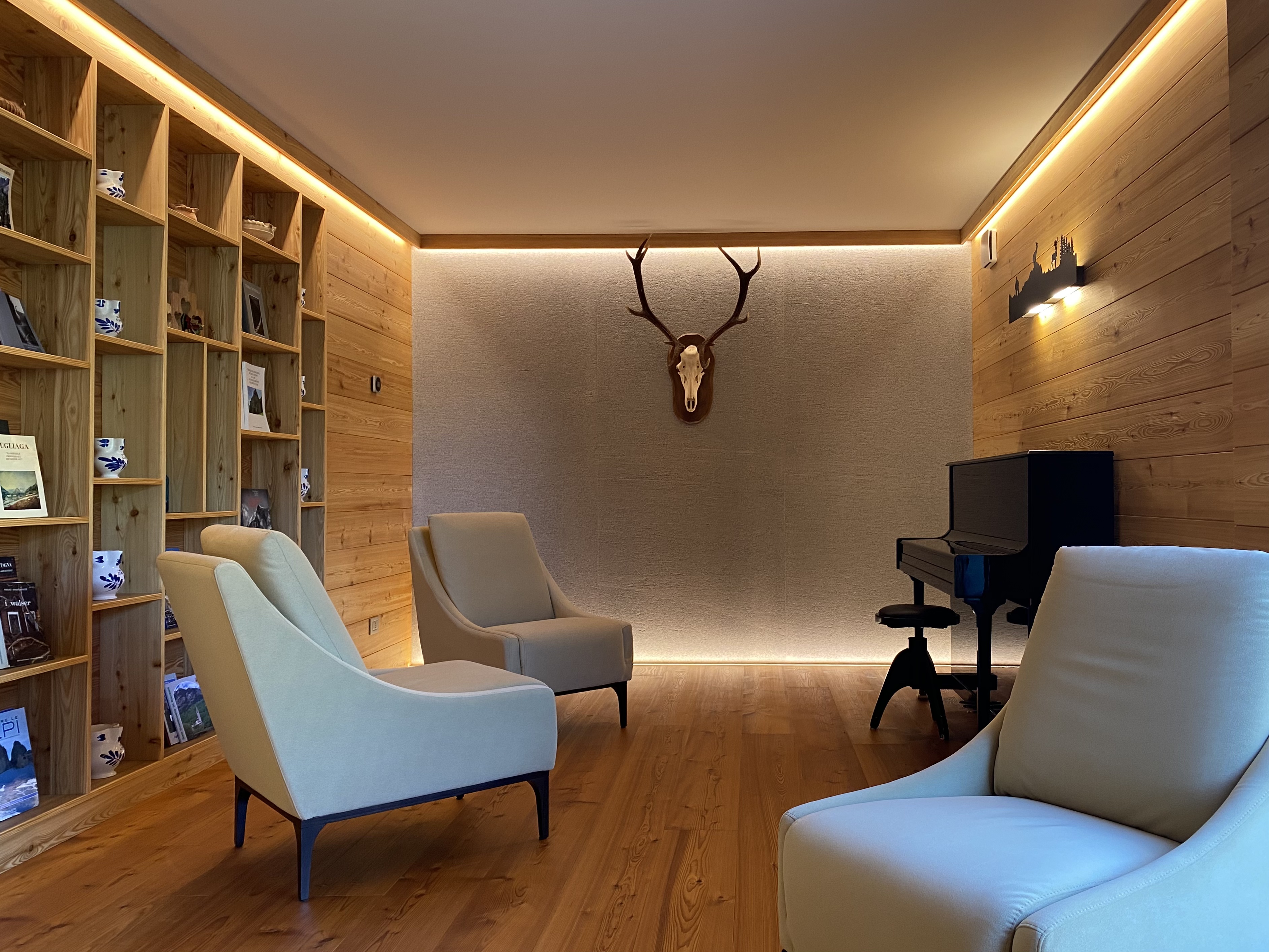 Completed feature wall