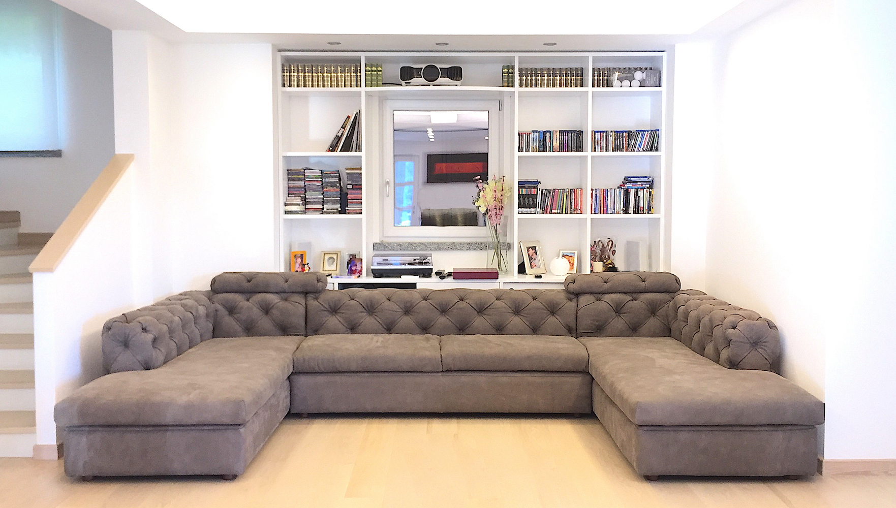 Completed view of the living room