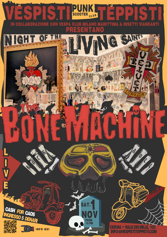 black and white dark and trendy vintage halloween event poster (2)