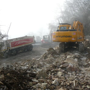Lavori di sistemazione dissesto franoso Messa in sicurezza strada a seguito di frana ad Altissimo (VI)