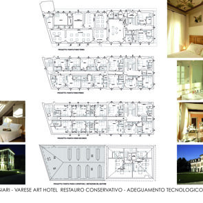 Art Hotel Varese Restauro conservativo - Adeguamento tecnologico e funzionale Art Hotel Varese Restauro conservativo - Adeguamento tecnologico e funzionale