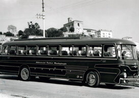 Autobus BUSSING T.U. 10 MACCHI Corriera in servizio negli anni 1960-1970 linea Montegiorgio-Roma Autobus BUSSING T.U. 10 MACCHI Corriera in servizio negli anni 1960-1970 linea Montegiorgio-Roma