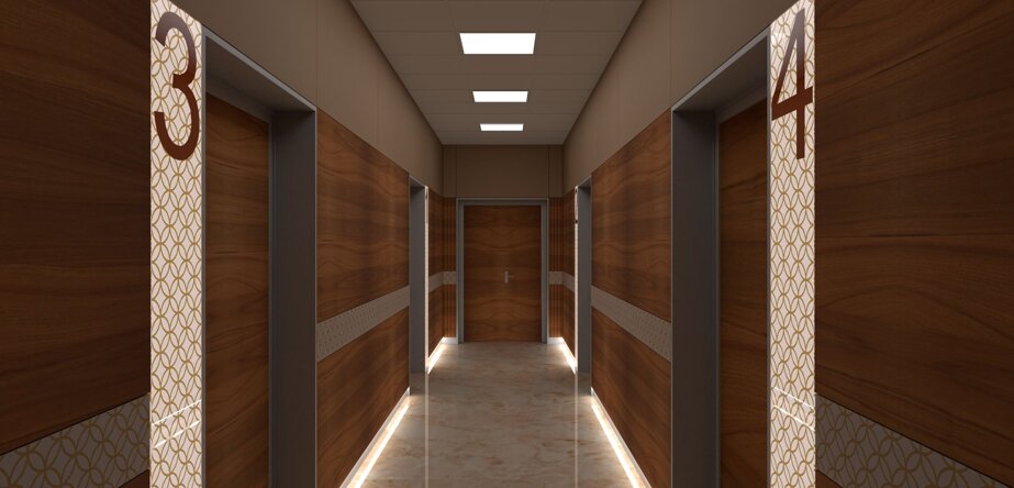 Corridoio delle stanze dei pazienti