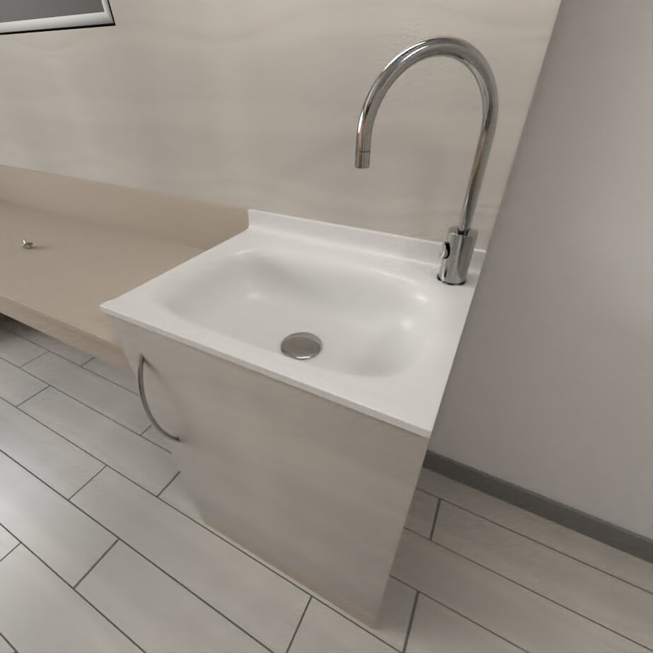 Staff lavabo conforme con mobile integrato