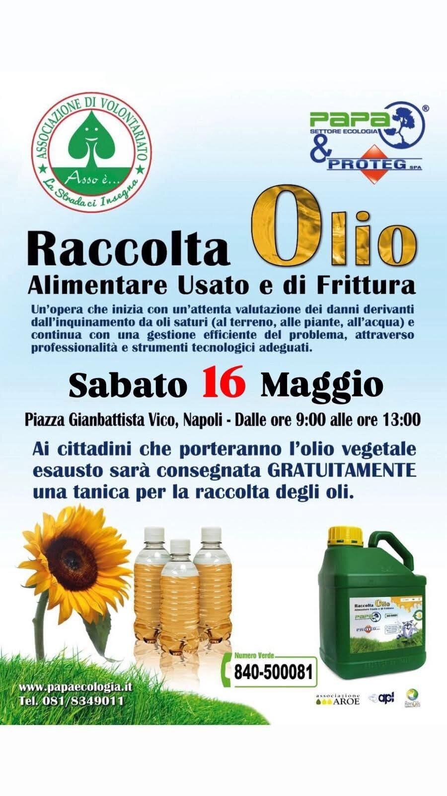 Un Gesto Per l'Ambiente: Raccolta Olio Esausto