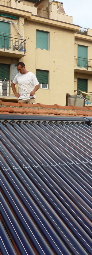 pannelli solari a tubi sottovuoto