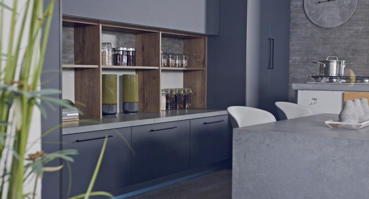 filledjarsonshelvesofkitchenstockvideofootageartgridio