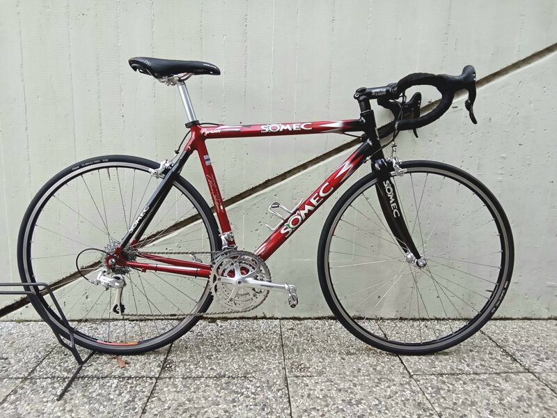 usato-bici-corsa-somec-alucarbon-cm-56-campagnolo-centaur-3x10-vel-euro-50000