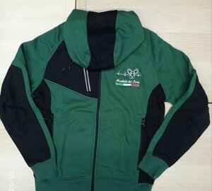 felpa-cardiogramma-verde-con-cappuccio