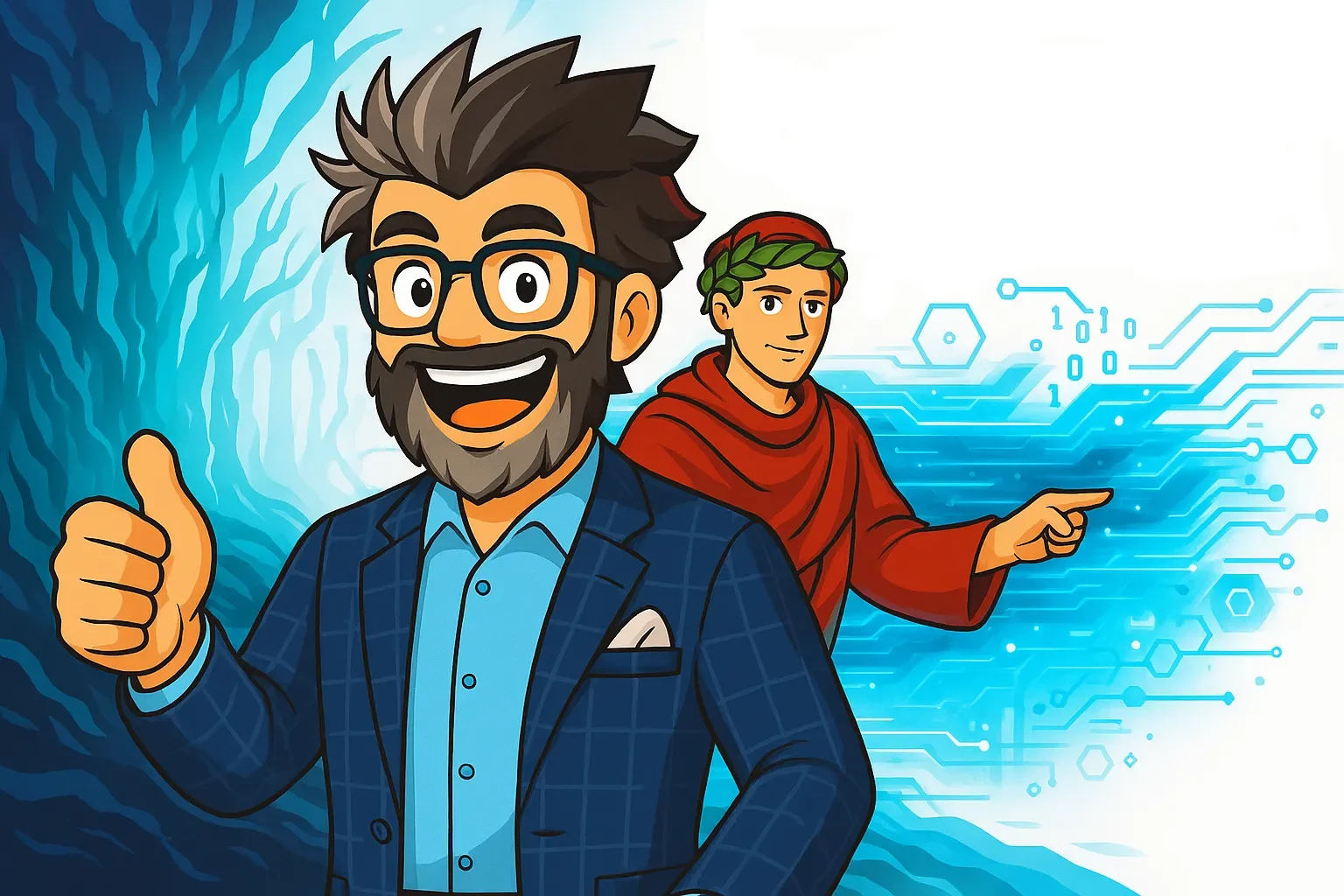 virgilio_traghetta_venditore.webp Venditore con supporto AI nelle vendite B2B Intelligenza artificiale vendite: analisi predittiva clienti AI per venditori: personalizzazione e valore