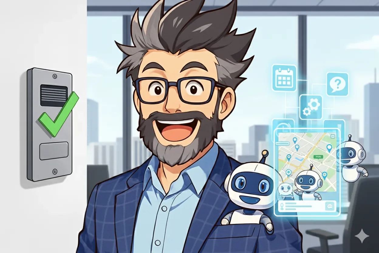 cahtbot_venditore_g.webp Un venditore professionale utilizza un chatbot intelligente per trovare contatti a cui suonare il campanello tra un appuntamento e l’altro. L’AI analizza CAP e fatturato per suggerire lead qualificati in tempo reale