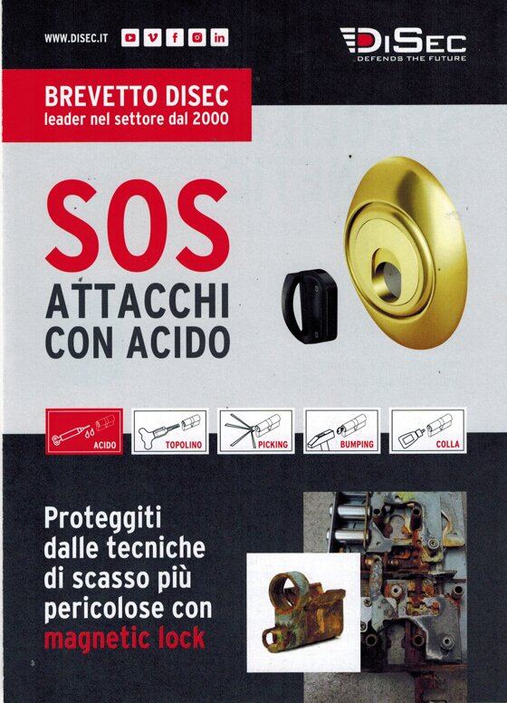  veo italia serrature defender magnetico disec antiacido