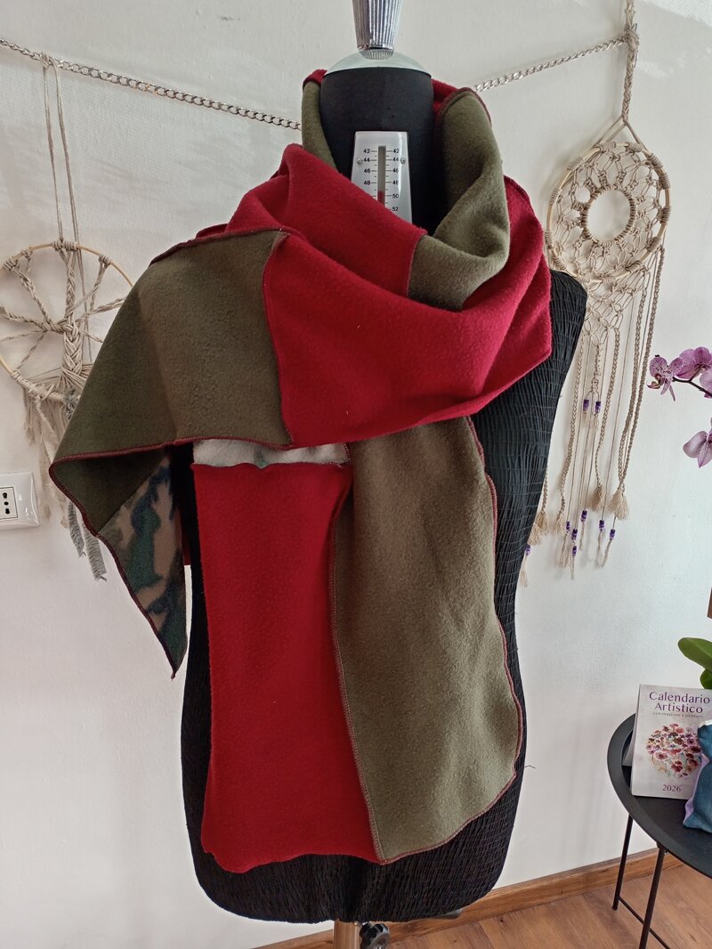 sciarpa-patchwork-rossa