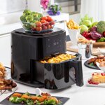 friggitrice-ad-aria-con-bilancia-innovagoods-fryinn-balance-5000-nero-1500-w-5-l-acciaio-inossidabile