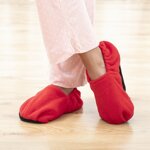 pantofole-riscaldabili-in-microonde-innovagoods-rosso