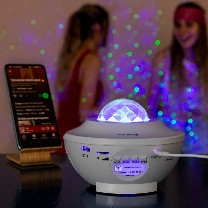 proiettore-di-stelle-led-con-altoparlante-sedlay-innovagoods