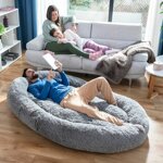 letto-cani-per-umani-human-dog-bed-xxl-innovagoods-grey