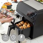 friggitrice-ad-aria-innovagoods-fryinn-double-8000-nero-3400-w-8-l-acciaio-inossidabile