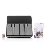 friggitrice-ad-aria-innovagoods-fryinn-double-8000-nero-3400-w-8-l-acciaio-inossidabile