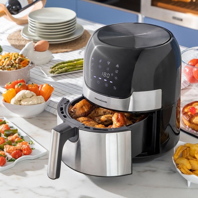 friggitrice-ad-aria-innovagoods-fryinn-3500-nero-1400-w-35-l-acciaio-inossidabile