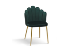 sedia-in-velluto-verde-con-struttura-in-metallo-set-da-4