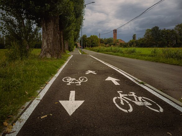 Peschiera Borormeo Linea 7 Cambio ciclabile
