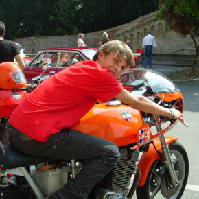 Raduno auto-moto d'epoca Maleo 2009 Laverda 1000 3 cilindri 1976 replica Bol d'Or