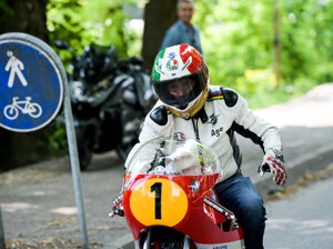 07-05-2023 Giacomo Agostini e la sua MV a Codogno