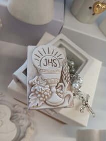 Scatolina Prima Comunione con rosario