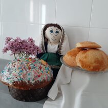 Pigna di Pasqua e pastarelle all'ammoniaca