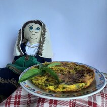 frittata con la menta