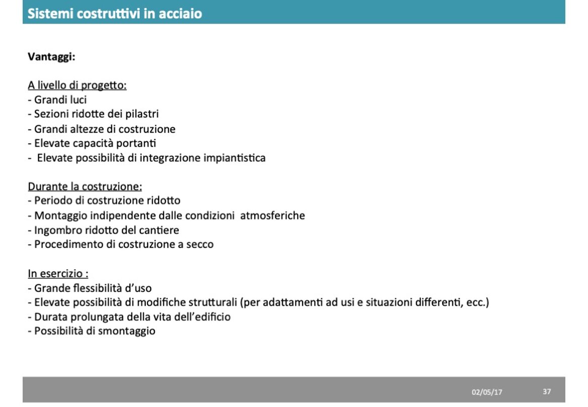 47 Costruzioni in acciaio