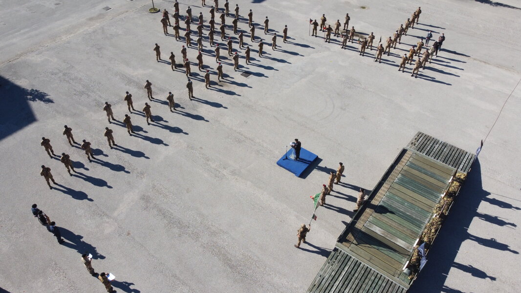 Fig. 2: Cerimonia conclusiva del corso guastatori