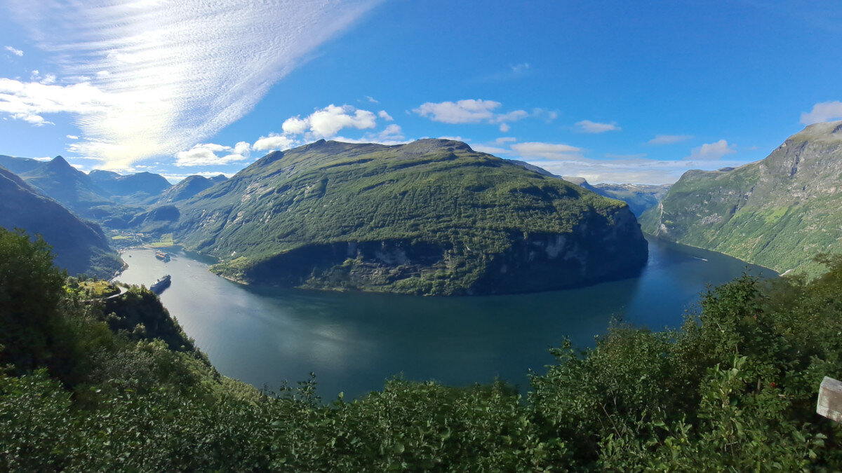 fiordo di Geiranger in camper
