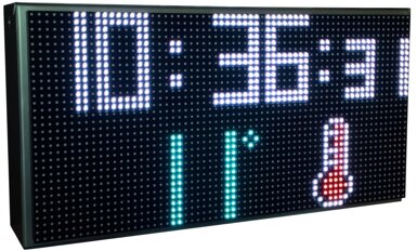 Orologio digitale a LED da esterno con indicatore di temperatura | DMD Asti Italia