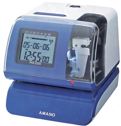 Orologio timbradocumenti Amano PIX-200 professionale - Vendita e assistenza DMD Orologi in tutta Italia