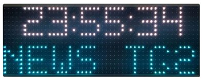 Display a LED industriale da esterno per scritte scorrevoli e notizie RSS | DMD Asti Italia