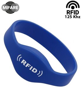 Braccialetto in silicone con chip transponder RFID 125Khz e MIFARE 13.56Mhz per accessi e presenze | DMD