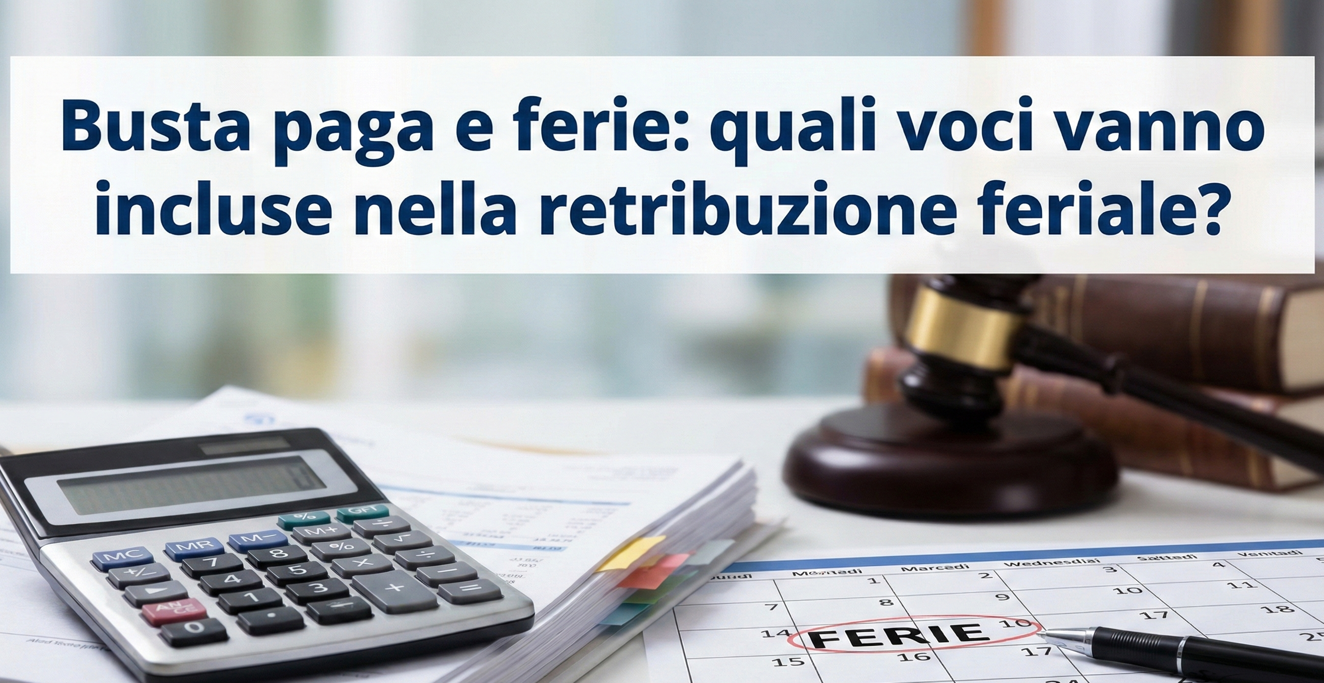Busta paga e ferie: quali voci vanno incluse nella retribuzione feriale?