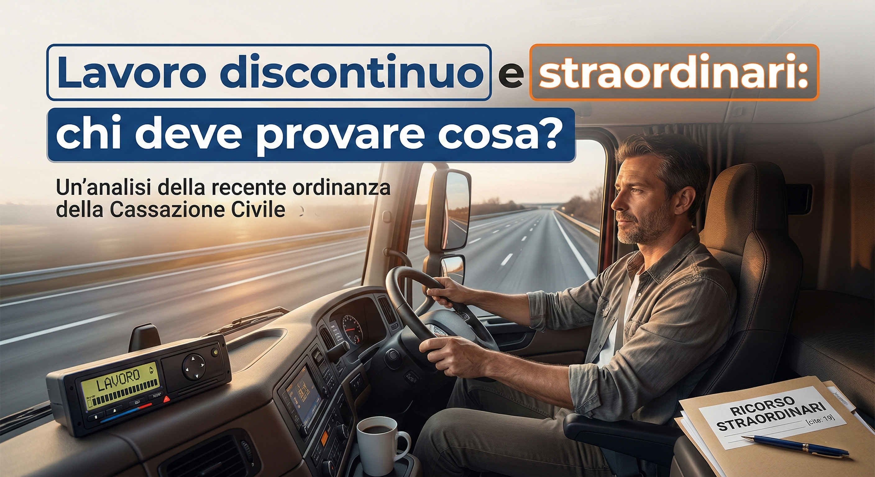 Lavoro straordinario e autotrasportatori: la Cassazione chiarisce gli oneri di allegazione nel lavoro discontinuo