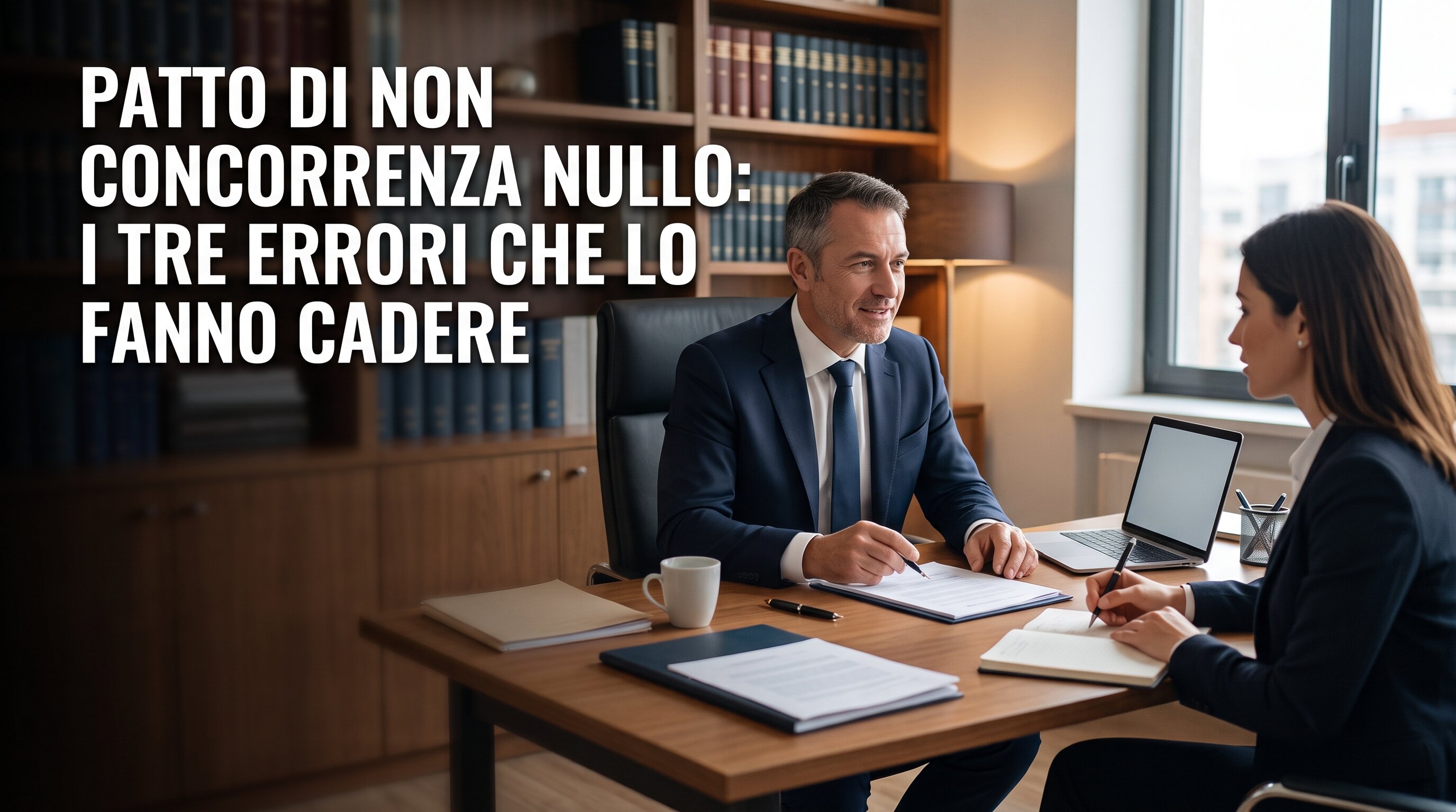 Patto di non concorrenza nullo: i tre errori che lo fanno cadere (e cosa succede davvero) Patto di non concorrenza nullo: i tre errori che lo fanno cadere (e cosa succede davvero)