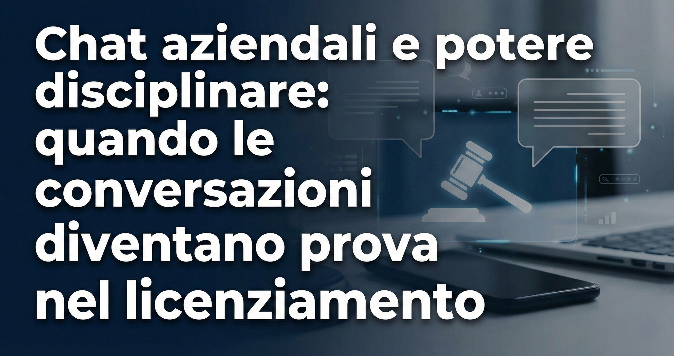 Chat aziendali e potere disciplinare: quando le conversazioni diventano prova nel licenziamento Chat aziendali e potere disciplinare: quando le conversazioni diventano prova nel licenziamento