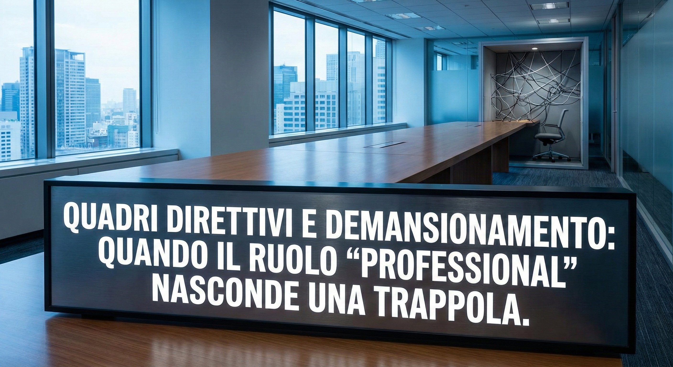 Demansionamento dei quadri direttivi: il nodo del passaggio da ruolo gestionale a "Professional"
