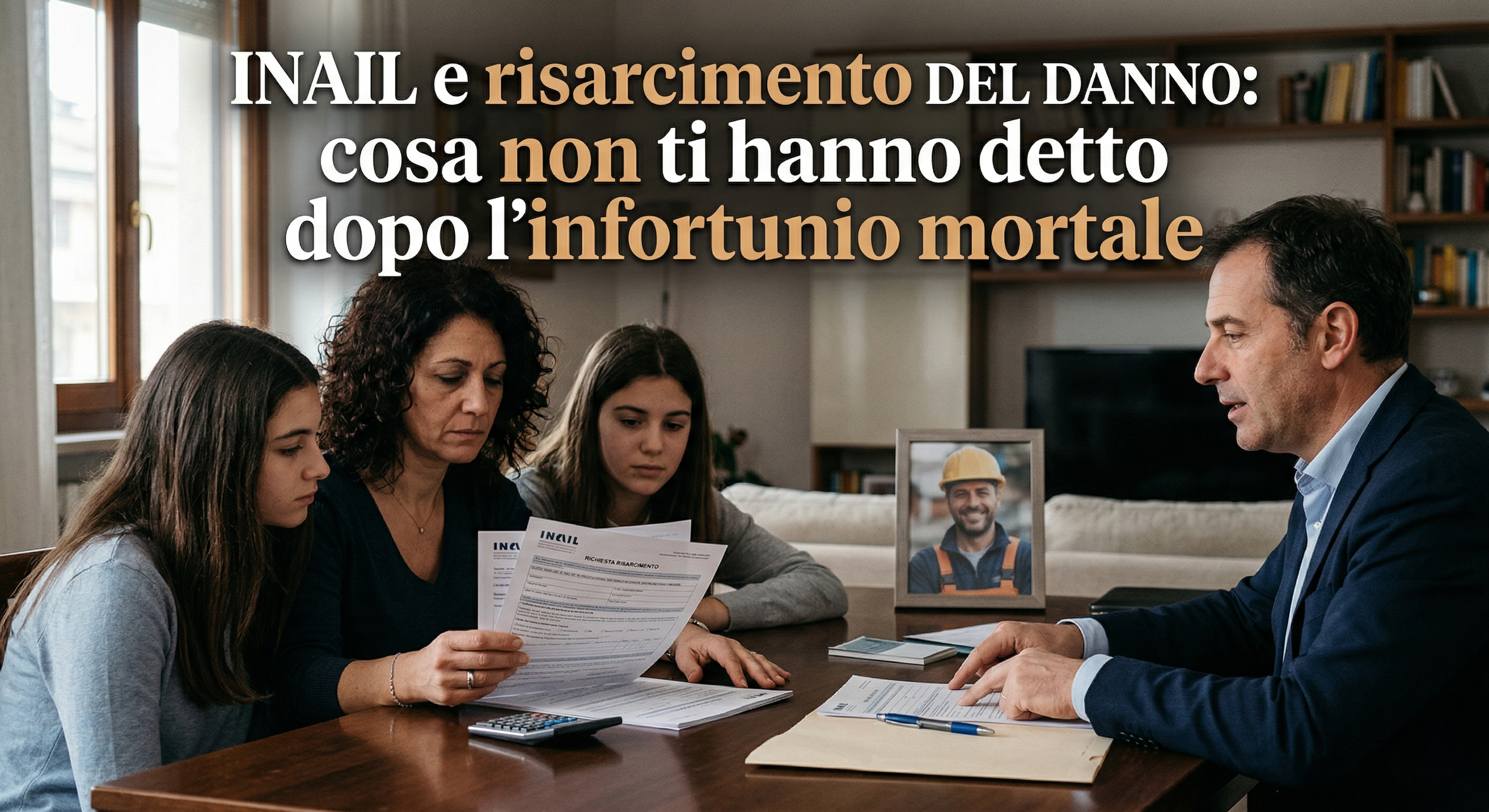 INAIL e risarcimento del danno: cosa non ti hanno detto dopo l'infortunio mortale