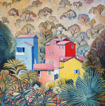 Paesaggio di Lussino numero 2 Olio su tela di juta 40x50 - 2007