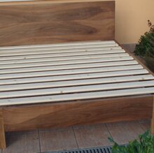 Letto in noce doghe in abete