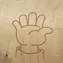 Disegno mano su multistrato di betulla Disegni artistici o a richiesta