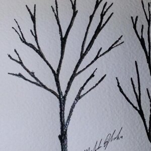 Acrilico su cartoncino, misure 15X10 cm, anno di realizzazione 2015.
