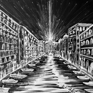 Acrilico su tela, misure 50X60 cm. DIPINTO NON DISPONIBILE.